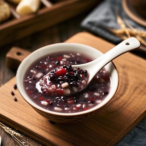 Purple Sweet Potato Black Rice Porridge Purple Rice With Red Beans Lotus Seeds Peanut Red Adzuki Bean150g