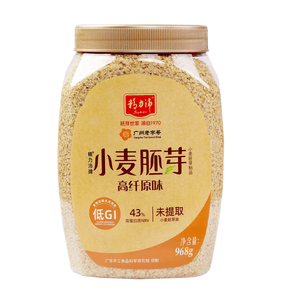 Pure Wheat Germ Oatmeal, High-Fiber Original Flavor, Protein-Rich, Selenium-Containing, No Added Sugar, Meal Replacement 968g