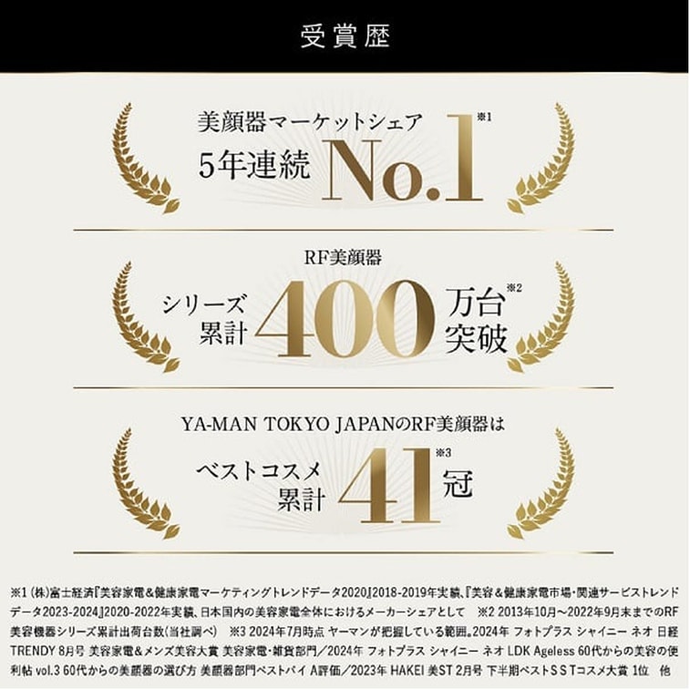 【日本直送】ヤーマン最新マックス第3世代SP IIヘルツRF美容器（1台）#YJFM24VB 3