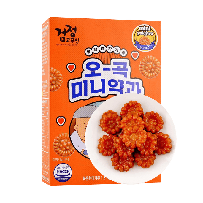 韓国薬菓揚げクッキースナックミニ、7.05オンス