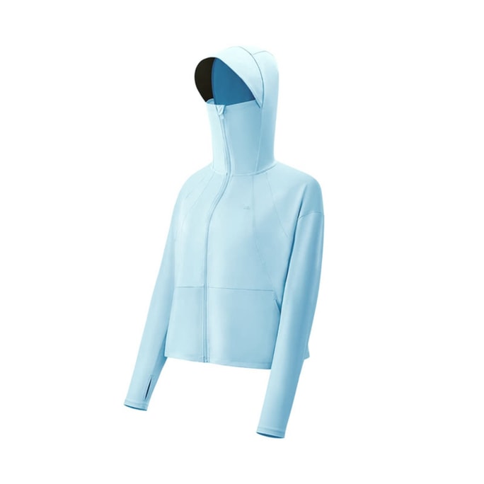 Women's Cooling UV Protection Cape (Blue Size S) - 99.9% UV Blockage Wide Brim & Breathable Design S 1PC
