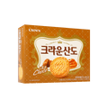 韩国CROWN皇冠 巧克力香草夹心饼干 161g