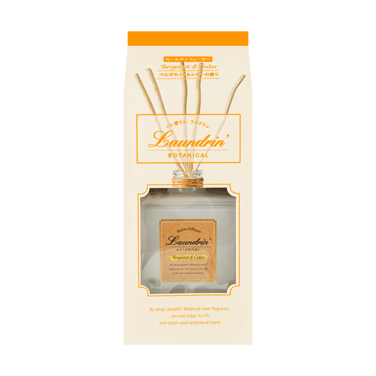 日本LAUNDRIN' 郎德林室內擴香 80ml 輕綠茶味 無火香燻 室內擴香 香水棒 8
