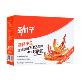 華文食品 勁仔小魚 香辣味 20包入 240g 湖南特產