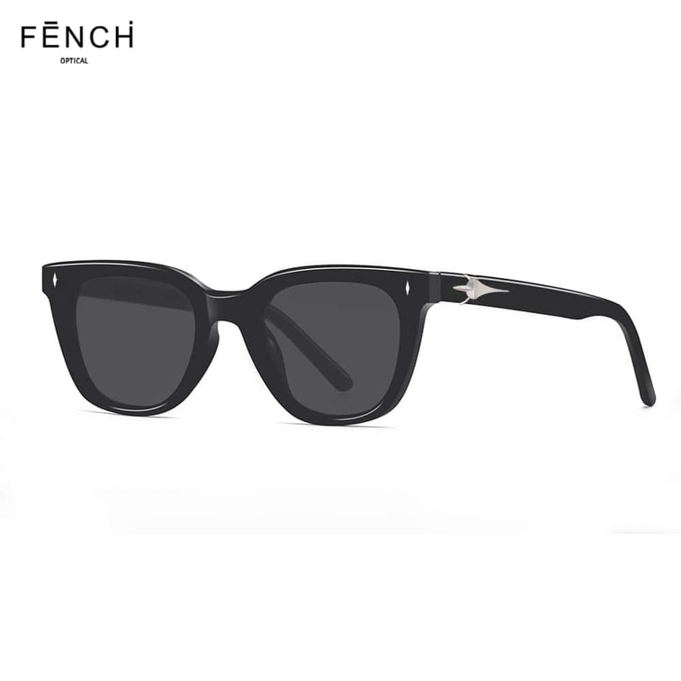 FENCH [GM 스타일] 편광 선글라스, 자외선 차단, 고급스러운 얼굴 윤곽 보정 스퀘어 프레임, 남녀공용, 운전, 거리 사진 촬영 및 여행에 적합한 스타일리시한 안경 4