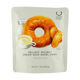 【Olive Young's #1】Cream Soup Bagel Chips,1.94 oz【Online Exclusive】【 Low Calories】【Olive Young Bagel Chips】