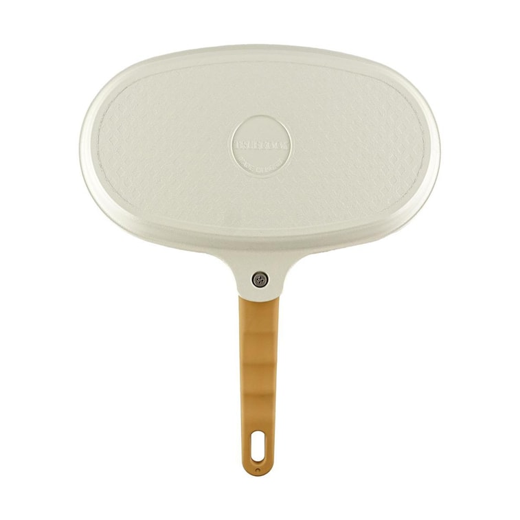 Beige Korean TRUECOOK Ceramic Double Hole Egg Frying Pan 11