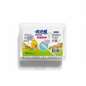 MAOWEI Q PI DUCK Square Box PP Coarse Cotton Swabs 200-Pcs