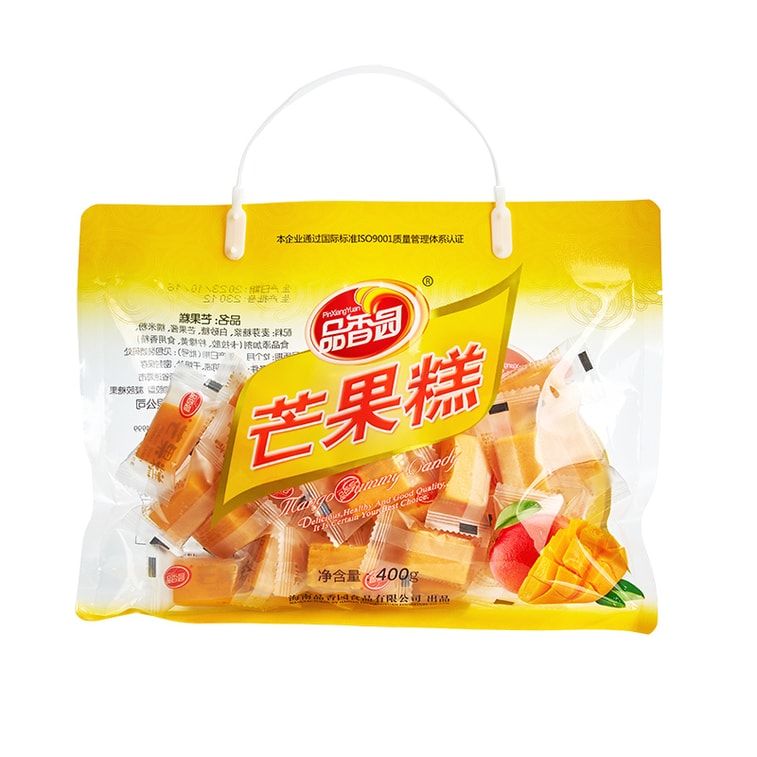 【中国直邮】海南 品香园 芒果糕 400g 网红年货小零食 独立包装 水果味糖果软糕 6