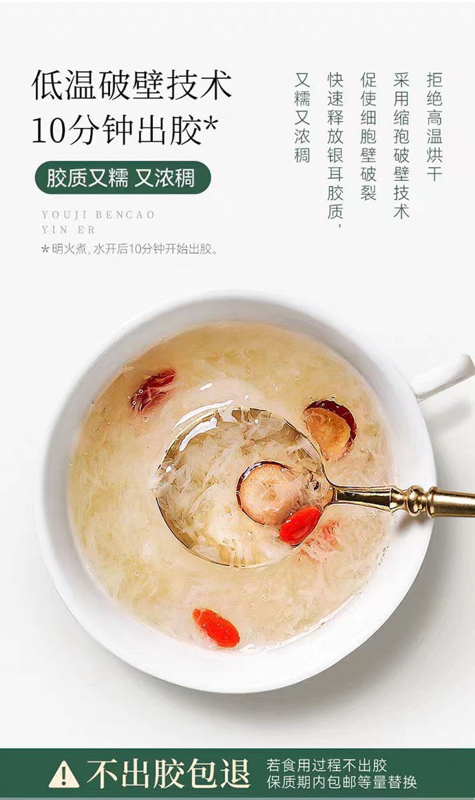 【中國直郵】 璞匠 有機本草銀耳 100g*1罐