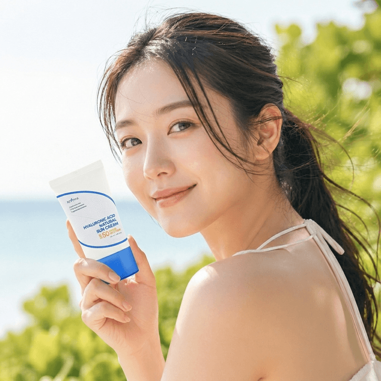 Crème solaire naturelle à l'acide hyaluronique, 1,7 oz, crème solaire hydratante légère à large spectre pour peaux sensibles 4