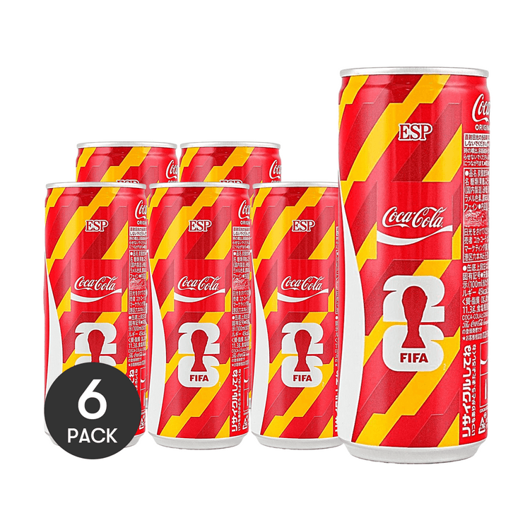 COCA-COLA コカ・コーラ FIFA ワールドカップ 限定デザイン缶 250ml *6