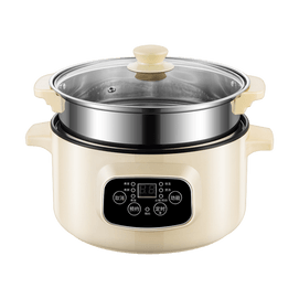 享受PLUS 多功能電煮鍋蒸籠 湯鍋火鍋電熱鍋 附蒸籠 3.2L 26cm