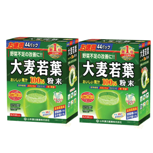 야마모토 한방제약 보리싹즙 분말 휴대용 말차맛 44포 132g 야채결핍성 식이섬유 식사대용 분말 2상자
