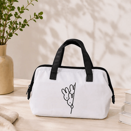 Miffy Clasp Lunch Bag M Size 【Insulated】【Wide Opening Design】