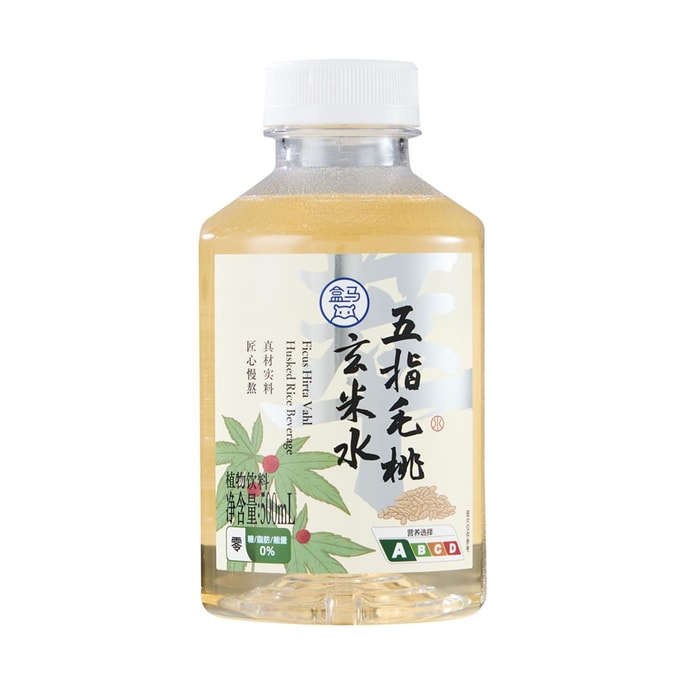 盒马 五指毛桃玄米水 中式养生植物饮 500ml【0糖0脂 配料干净】【亚米独家】