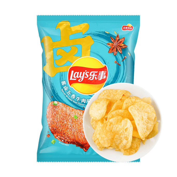 Lay's Potato Chips(Spiced Braised Artificial Beef Fla) 2.46 oz