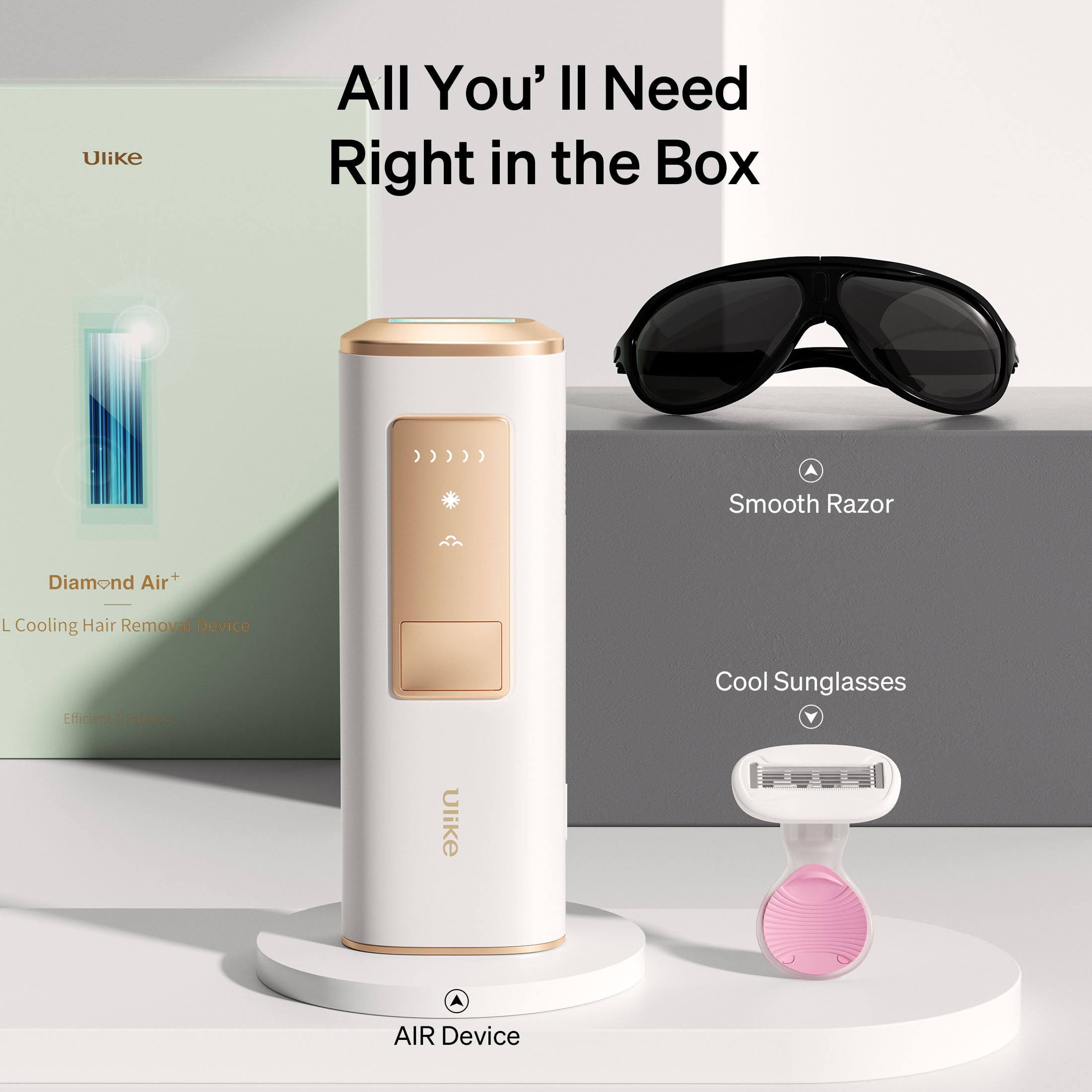 Laser Hair Removal Sapphire Air Ice-Cooling Painless IPL for Salon