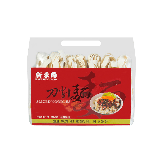 Taiwanese Sliced Noodles - For Dry Noodles & Soups, 14.1oz