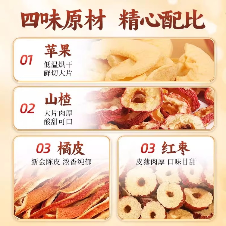 中国直送】北京同仁堂 りんごとサンザシのお茶 子供用フルーツティー