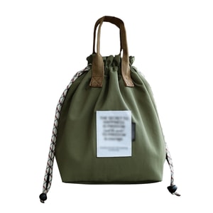 Thickened Thermal Lunch Box Bag Large Capacity Portable Commuter Lunch Pouch   Pine Green F 1 Piece