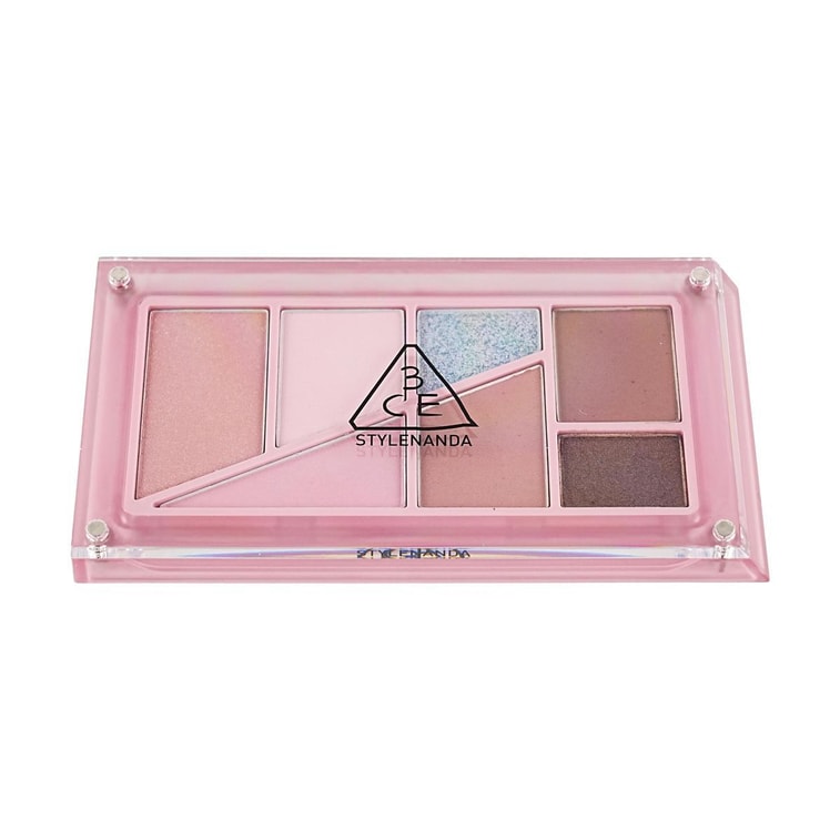 ​​韩国3CE 全能叠叠乐眼影盘 低饱和干净清透哑光闪片一体彩妆盘 7.5g #03 PINK HAZE 雨雾粉 8