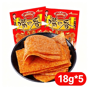 嘴巴香 【4.99＄セール中!!】【お一人様2点まで】毛劲松ラーメ菓子、子供の頃の味、懐かしい駄菓子18g*5袋