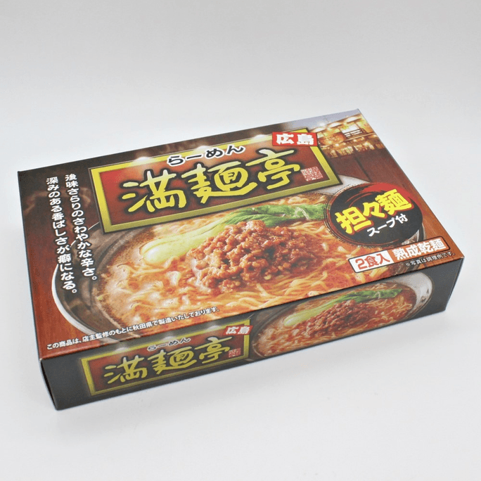 쿡랜드||히로시마 라면 만테이 맛있는 즉석 단단면||262g (면 70g×2+국물팩 61g×2)