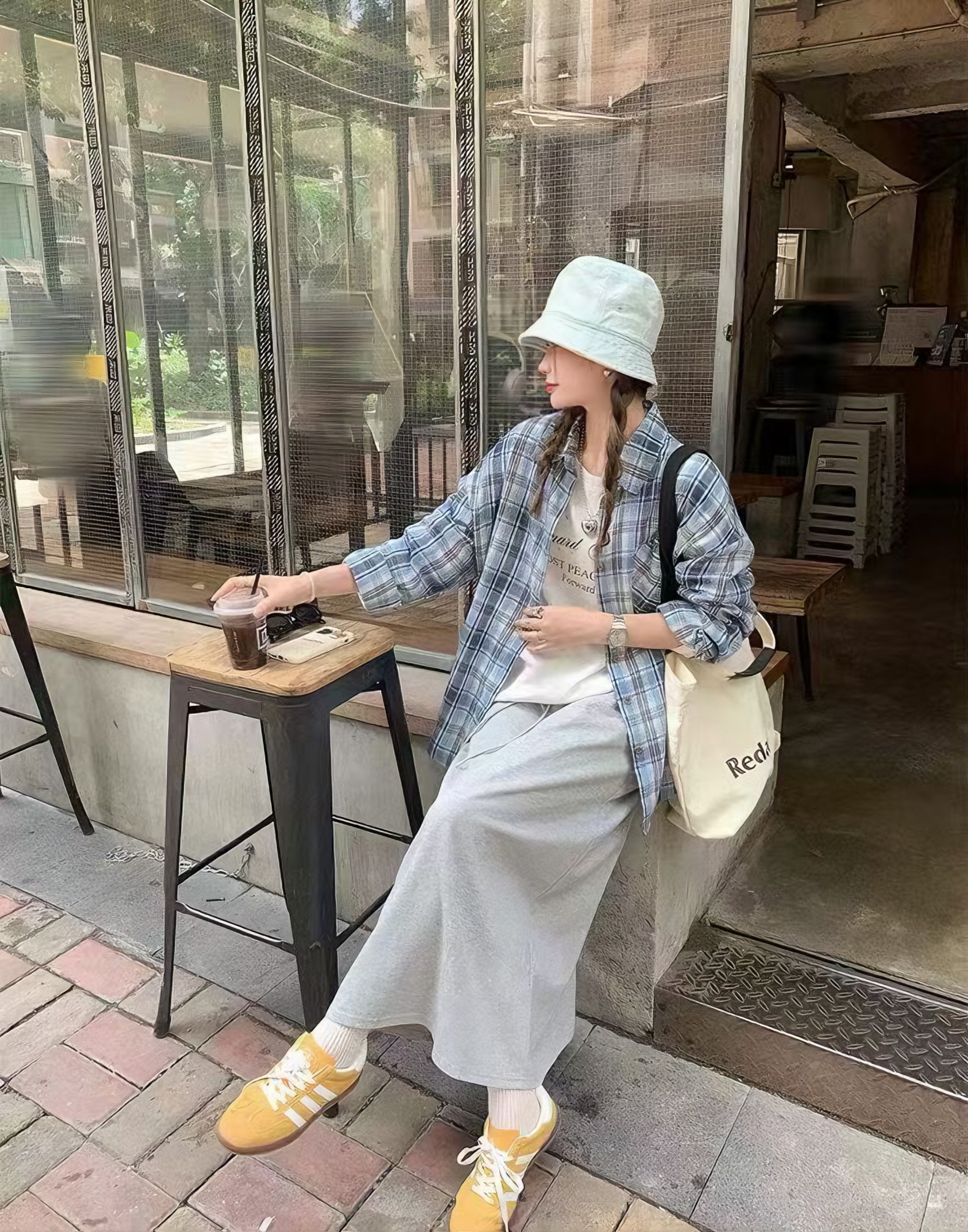 【加拿大直邮】 加拿大 SCENARIO 26春夏新款 微风叠影三件套  蓝色 S-M码 蓝色 M