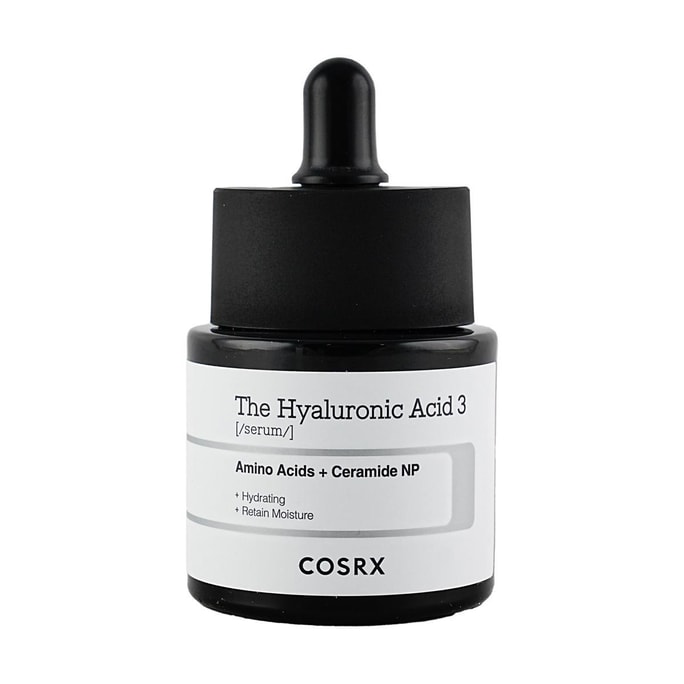 韓國COSRX珂絲艾絲 三重透明質酸修護精華液 胺基酸+神經醯胺 20ml 深層補水 長效鎖水