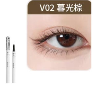Micro-Precision Tip Liquid Eyeliner - Waterproof, Sweat-Proof, Long-Lasting in Deep Muted Brown 1 pc