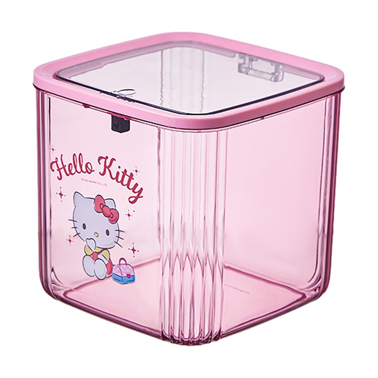 LANGXI Sanrio Hello Kitty Pop-Up Lid Desktop Storage Box, Pink