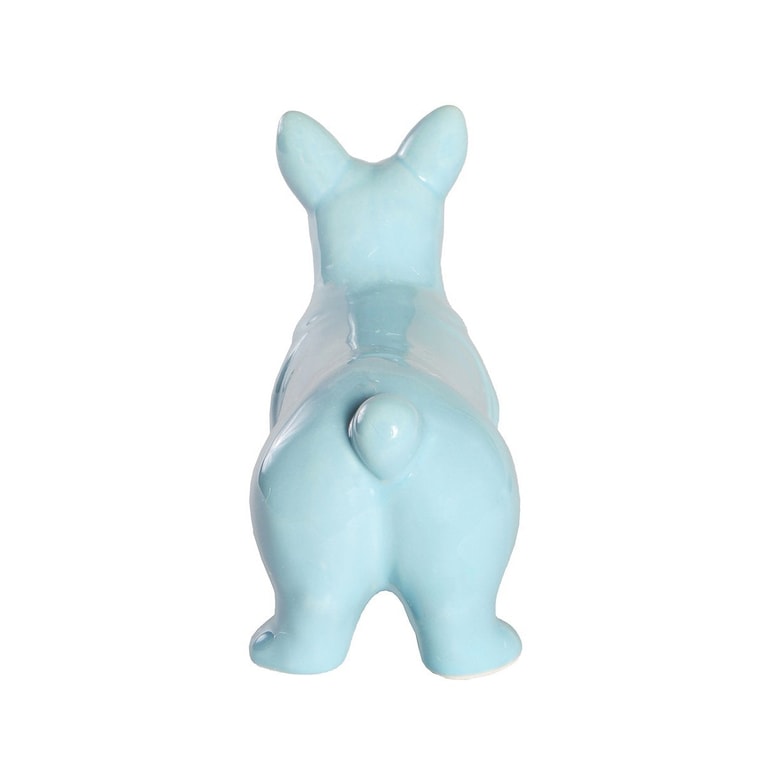 페토라마 스탠딩 코기 세라믹 강아지 홈 데코 - 밝은 파란색 4