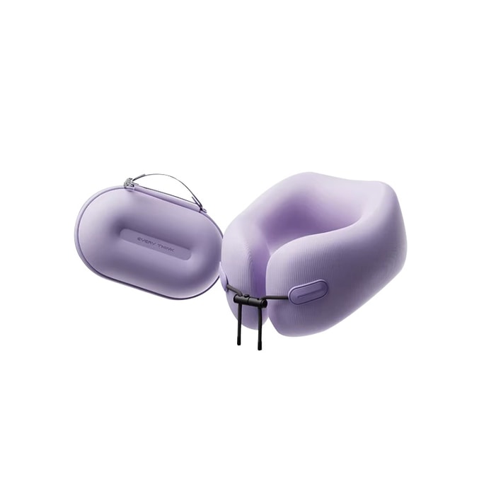 Neck protection pillow travel capsule purple 1 U-shaped pillow travel pillow portable neck protection sleeping
