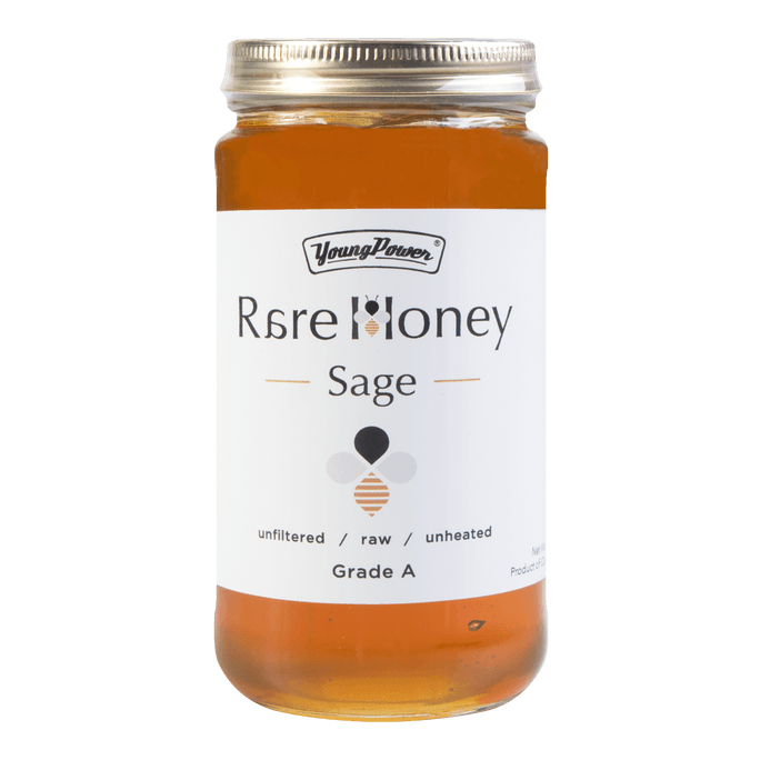 美国YOUNG POWER Sage 100%纯鼠尾草香蜂蜜 454g