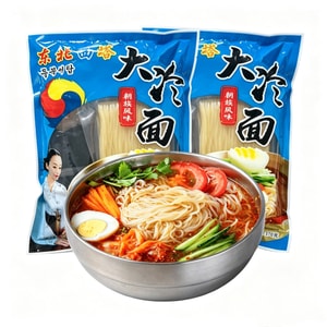 东北西塔 朝鲜族老式冷面 正宗东北延吉大冷面 韩式凉面 370g*2袋【740g】酸甜速食面【内含调料包】【减脂代餐】