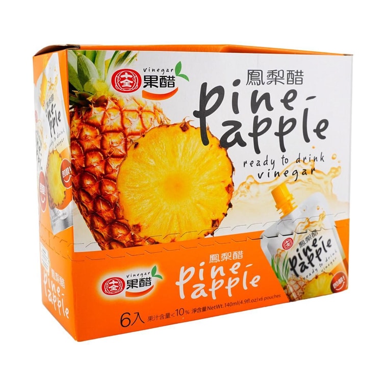 台湾十全 凤梨醋 果醋饮料  140ml*6包【清爽解腻 夏日必备】 5
