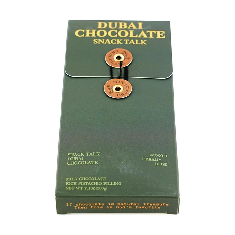 Dubai Style Chocolate Milk Chocolate Pistachio Kunafa, 7.1 oz [Refrigeration Required Upon Arrival] 7