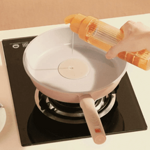 Ceramic Crystal Frying Pan, Oil-Concentrating Non-Stick Pan/Wok, Lid Not Included, 24cm, Suitable for Induction and Gas 