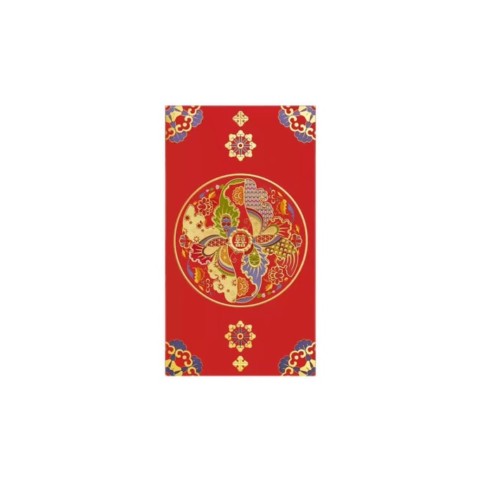 【中国直邮】 故宫淘宝 故宫婚庆千元红包 结婚专用 婚礼喜字利是 封新婚喜包 铜版纸材质/厚实平整/烫金点缀/免贴插口/方便拆装/印刷精细- 天作之合 1份*|预计到达时间3-4周
