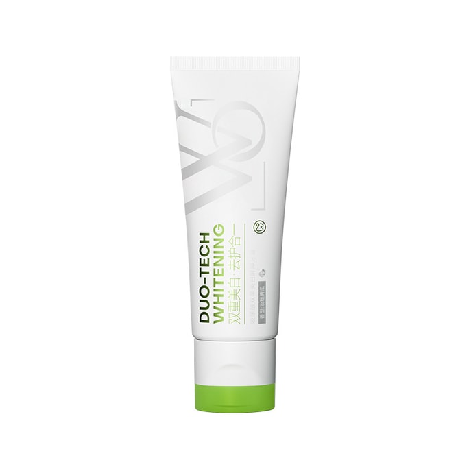 【Recommended by CCTV】Huaxi Biology WO Dual Tube Whitening Toothpaste - Cucumber and Hyaluronic Acid 100g/tube Fluoride