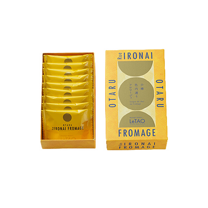 日本 LeTAO 乐淘 Langue de chatau チーズサンドクッキー 9枚 入り (パッケージはランダムに出荷されます)