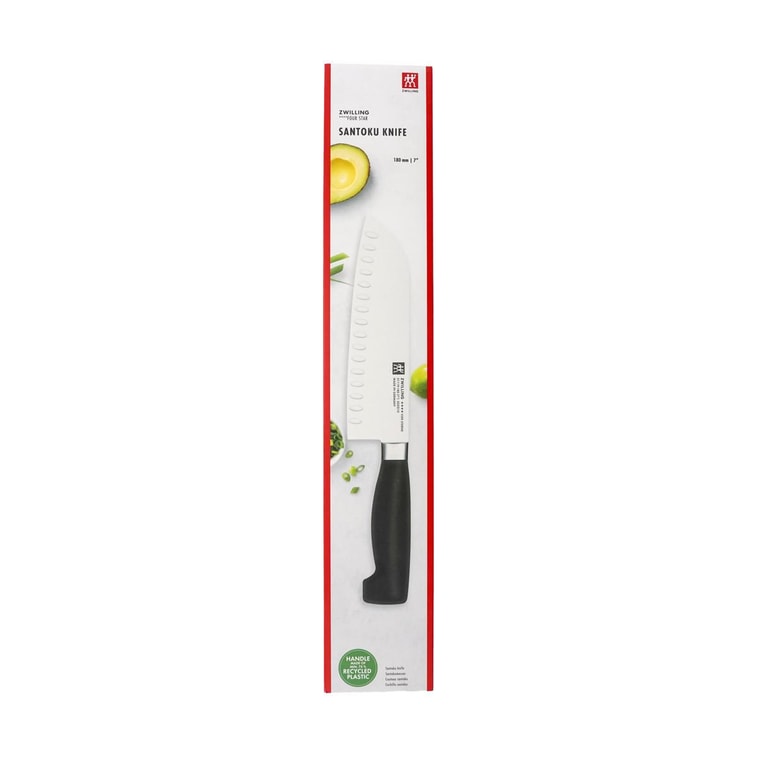 ZWILLING Four Star 7-inch Hollow Edge Santoku Knife 3