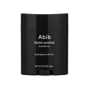 Quick Sunstick Protection Bar, 22g / 0.77 oz., Broad Spectrum SPF 50+, Hydrating Glow, No White Cast, Face and Body Sunscreen Stick