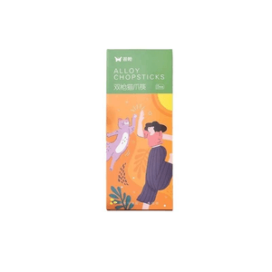 【Cat Paw】Alloy Chopsticks 5‑Pairs1‑Pack