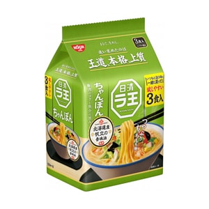 라오우 라멘 - 인스턴트 라면, 해산물 야채 짬뽕 맛, 3팩, 9.63온스