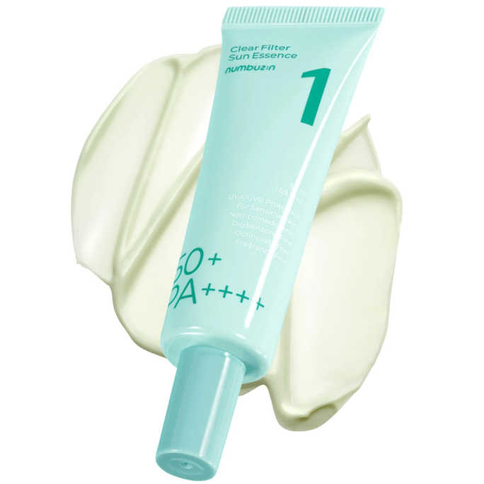 【韓國直郵】 韓國 Numbuzin No.1號鎮靜舒緩復活草清透水膜防曬霜 SPF50+·PA++++ 10h持久防紫外線 50ml 補水保濕降溫 改善泛紅 敏感肌可用 全身適用