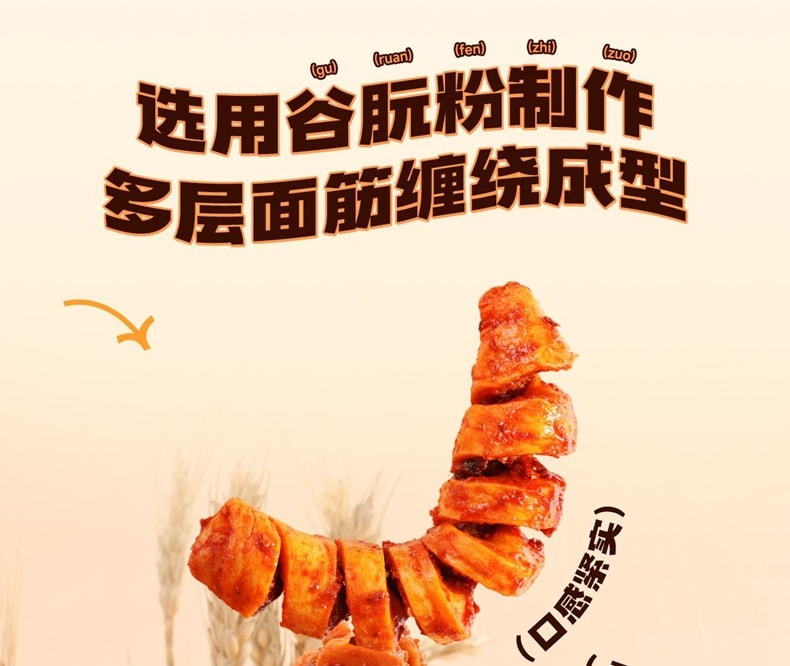 High-Protein Roasted Seitan with 0 Added Sugar [BBQ Flavor, Mushroom Flavor] [4 Packs Inside] approximately 100g*1 Bag