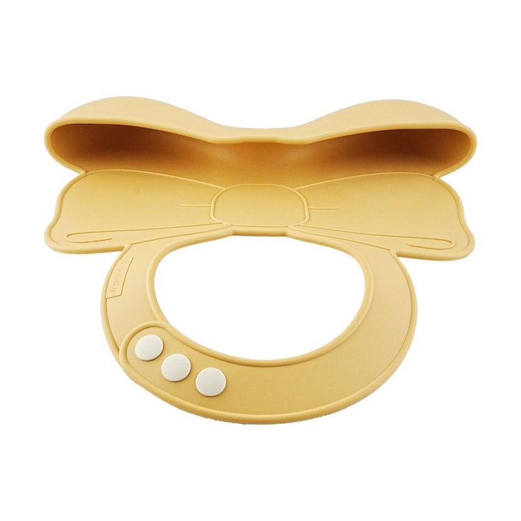 아기 실리콘 턱받이 먹는 턱받이 방수, 허니 옐로우 3