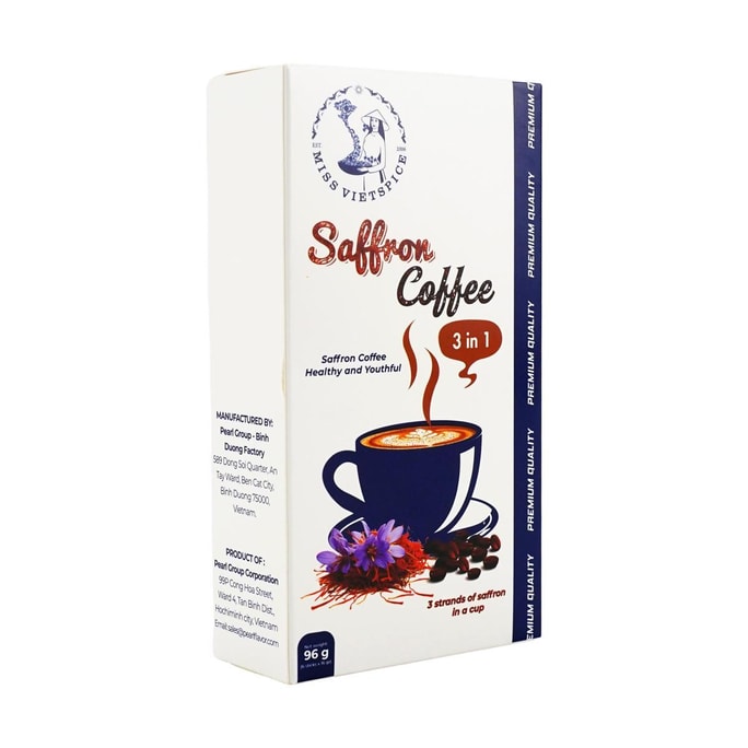 Saffron Coffee,3in1 Instant Cooffee,3.38 oz